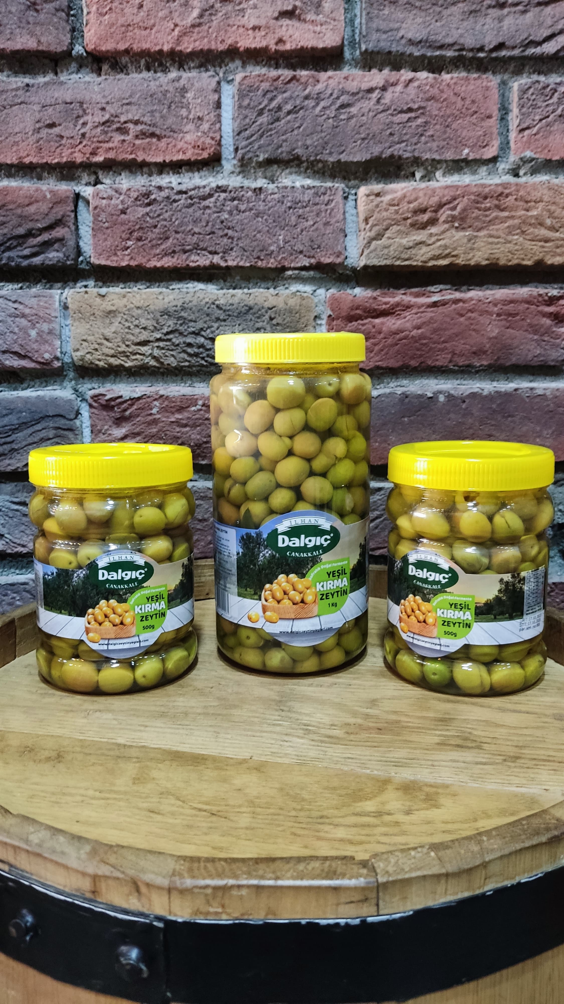 Yeşil Kırma Zeytin 500Gr