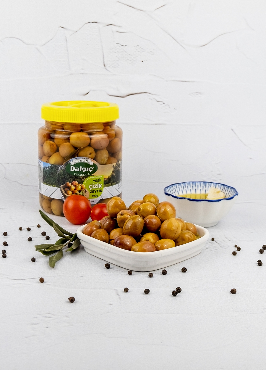 Yeşil Çizik Zeytin 500Gr