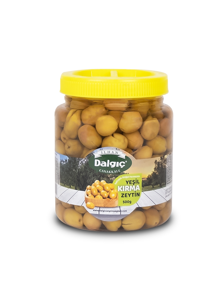 Yeşil Kırma Zeytin 500Gr